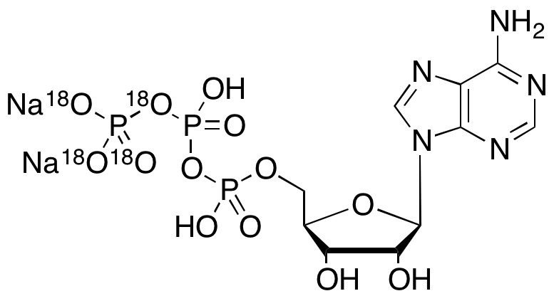 Adenosine 5’-Triphosphate-P’’,P’’,P’’,P’-oxy-18O4 Disodium Salt