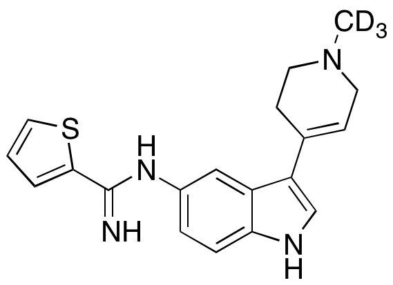 N-[3-(1,2,3,6-Tetrahydro-1-methyl-d3-4-pyridinyl)-1H-indol-5-yl]-2-thiophenecarboximidamide
