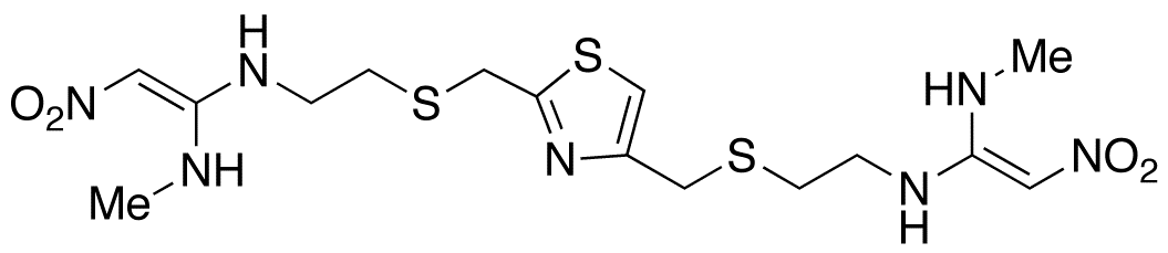N1,N1’-[2,4-Thiazolediylbis(methylenethio-2,1-ethanediyl)]bis(N’-methyl-2-nitro-1,1-ethenediamine)