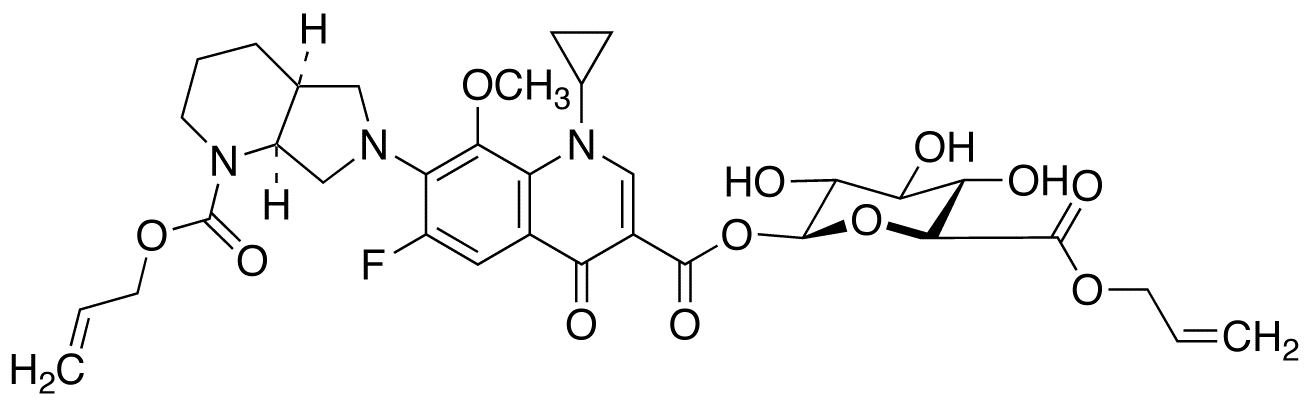 rac N-Allyloxycarbonyl cis-Moxifloxacin Acyl-β-D-glucuronide Allyl Ester