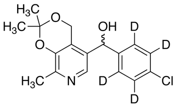 (+/-)-4-Chlorophenyl-5-[(3,4-isopropylidine)-2-methylpyridine]methanol-d4