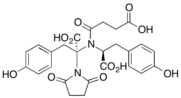(αR)-α-[[(1S)-1-Carboxy-2-(4-hydroxyphenyl)ethyl](3-carboxy-1-oxopropyl)amino]-α-[(4-hydroxyphenyl)methyl]-2,5-dioxo-1-pyrrolidineacetic Acid