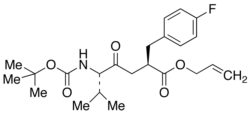 (αR)-α-[(3S)-3-(tert-Butyloxycarbonylamino)-4-methyl-2-oxopentyl]-4-fluoro-benzenepropanoic Acid 2-Propen-1-yl Ester