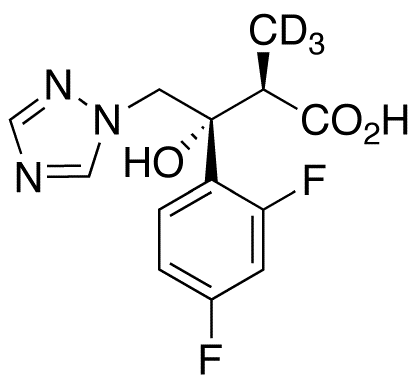 (αR,βR)-β-(2,4-Difluorophenyl)-β-hydroxy-α-methyl-1H-1,2,4-triazole-1-butanoic Acid-d3