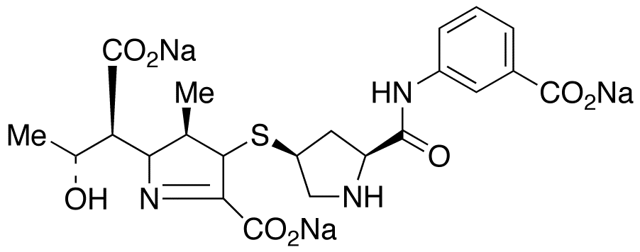 (αS,2S,3R)-5-Carboxy-4-[[(3S,5S)-5-[[(3-carboxyphenyl)amino]carbonyl]-3-pyrrolidinyl]thio]-3,4-dihydro-α-[(1R)-1-hydroxyethyl]-3-methyl-2H-pyrrole-2-acetic Acid Trisodium Salt