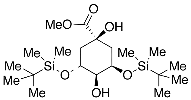 (1α,3R,4α,5R)-3,5-Bis[[(1,1-dimethylethyl)dimethylsilyl]oxy]-1,4-dihydroxy-cyclohexanecarboxylic Acid Methyl Ester