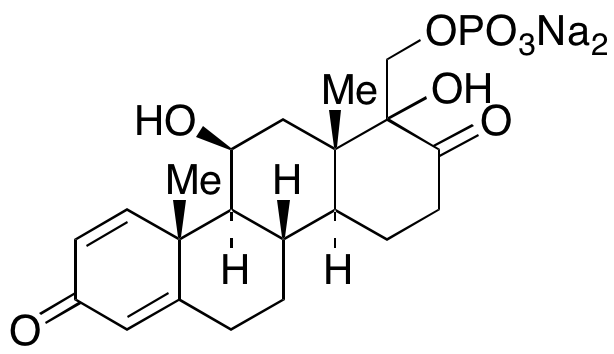 (11β)-11,17a-Dihydroxy-17a-[(phosphonooxy)methyl]-D-homoandrosta-1,4-diene-3,17-dione Disodium Salt