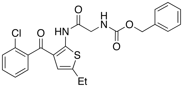 [2-[[3-(2-Chlorobenzoyl)-5-ethyl-2-thienyl]amino]-2-oxoethyl]carbamic Acid Benzyl Ester