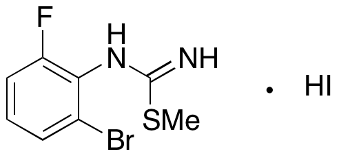 (2-Bromo-6-fluorophenyl)carbamimidothioic Acid Methyl Ester Monohydriodide
