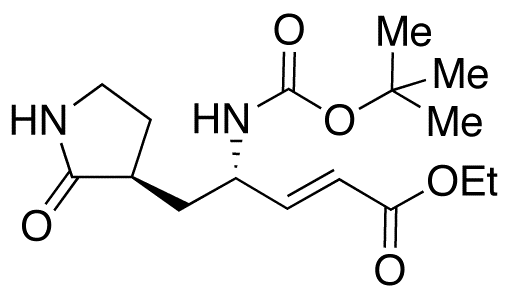 (2E,4S)-4-[(tert-Butyloxycarbonyl)amino]-5-[(3S)-2-oxo-3-pyrrolidinyl]-2-pentenoic Acid Eethyl Ester