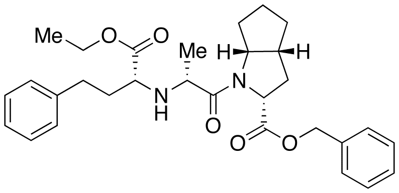 [2R,3aR,6aR]-1-[(2(R)-2-[[(1R)-1-Ethoxycarbonxyl)-3-phenylpropyl]amino]-1-oxopropyl]octahydrocyclopenta[6]pyrrole-2-carboxylic Acid, Benzyl Ester