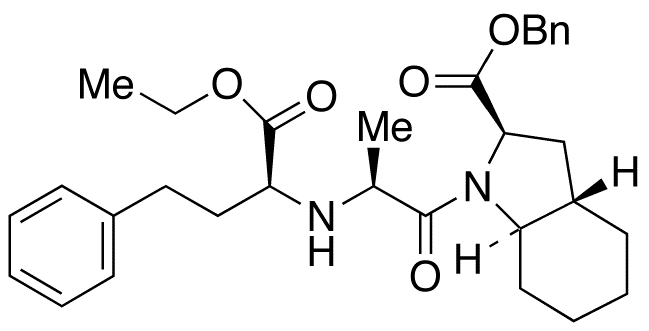 (2R,3aS,7aR)-1-[(2S)-2-[[(1S)-1-(Ethoxycarbonyl)-3-phenylpropyl]amino]-1-oxopropyl]octahydro-1H-indole-2-carboxylic Acid Benzyl Ester