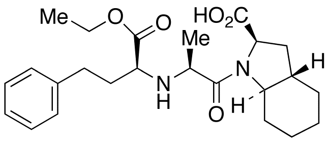 (2R,3aS,7aR)-1-[(2S)-2-[[(1S)-1-(Ethoxycarbonyl)-3-phenylpropyl]amino]-1-oxopropyl]octahydro-1H-indole-2-carboxylic Acid