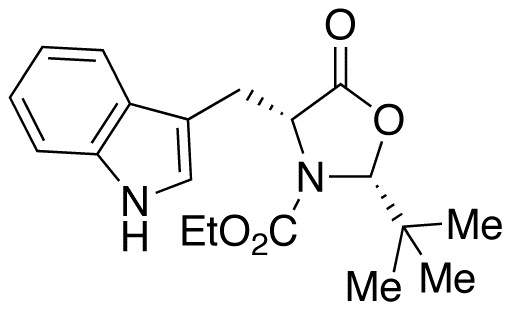 (2R,4R)-2-(tert-Butyl)-3-(ethoxycarbonyl)-4-(indol-3-yl-methyl]-1,3-oxazolidin-5-one