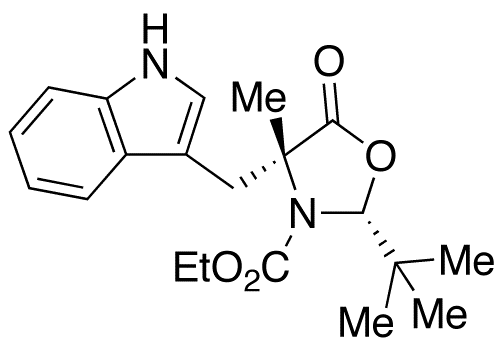 (2R,4R)-2-(tert-Butyl)-3-(ethoxycarbonyl)-4-(indol-3-yl-methyl]-4-methyl-1,3-oxazolidin-5-one