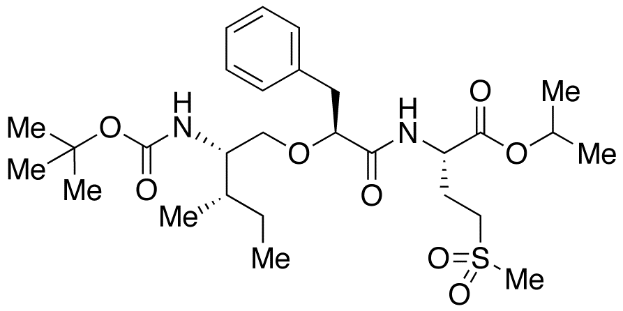 (2S)-[(2’S)-t-Boc-amino-(3’S)-methyl-1-pentyloxy]-3-phenylpropionyl-methionine Sulfone, Isopropyl Ester