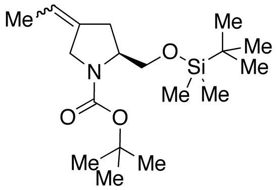 (2S)-2-[[(tert-Butyldimethylsilyloxy]methyl]-4-ethylidene-1-pyrrolidinecarboxylic Acid tert-Butyl Ester