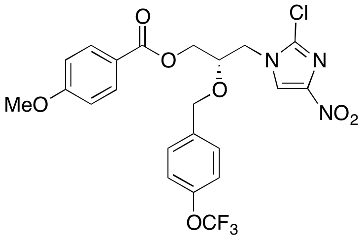 (2S)-3-(2-Chloro-4-nitro-1H-imidazol-1-yl)-4-methoxybenzoic Acid 2-[[4-(Trifluoromethoxy)phenyl]methoxy]propyl Ester