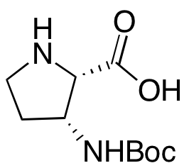 (2S,3R)-3-((tert-Butoxycarbonyl)amino)pyrrolidine-2-carboxylic Acid