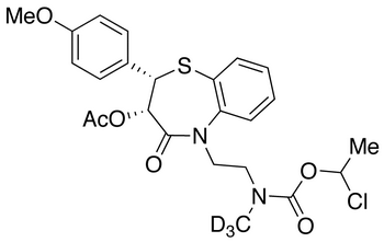 (2S,3S)-[2-[3-(Acetoxy)-3,4-dihydro-2-(4-methoxyphenyl)-4-oxo-1,5-benzothiazepin-5(2H)-yl]ethyl]methyl-d3-carbamic Acid 1-Chloroethyl Ester