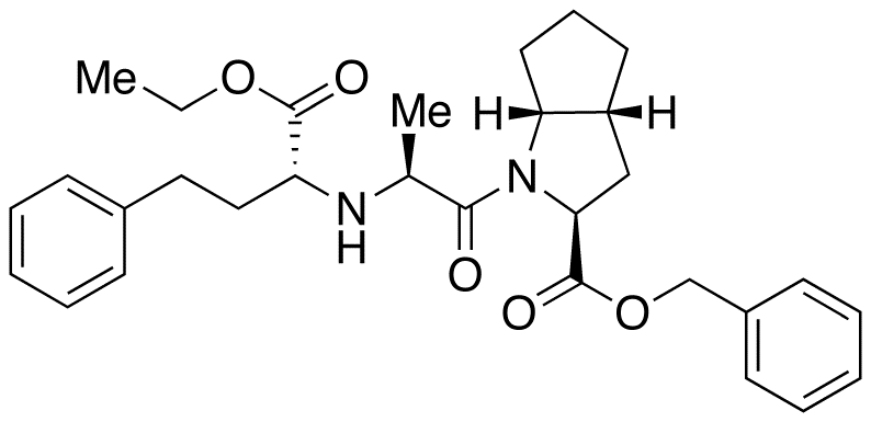 [2S,3aR,6aR]-1-[(2(S)-2-[[(1R)-1-Ethoxycarbonxyl)-3-phenylpropyl]amino]-1-oxopropyl]octahydrocyclopenta[6]pyrrole-2-carboxylic Acid, Benzyl Ester