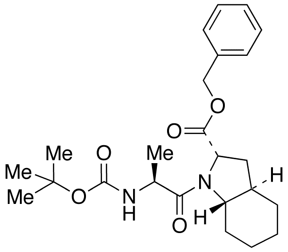 (2S,3aR,7aS)-1-[(2S)-2-[tert-Butyloxycarbonylamino]-1-oxopropyl]octahydro-1H-indole-2-carboxylic Acid Benzyl Ester