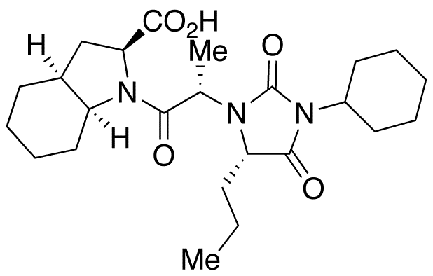 (2S,3aS,7aS)-1-[(2S)-2-(3-Cyclohexyl-2,4-dioxo-5-propyl-1-imidazolidinyl)-1-oxopropyl]octahydro-1H-Indole-2-carboxylic Acid