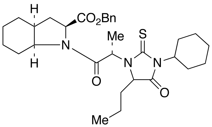 (2S,3aS,7aS)-1-[(2S)-2-[3-Cyclohexyl-2-thioxo-4-oxo-5-propyl-1-imidazolidinyl]-1-oxopropyl]octahydro-1H-indole-2-carboxylic Acid Benzyl Ester