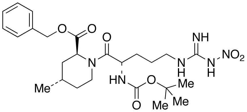 (2S,4S)-1-[(2S)-2-[(tert-Butyloxycarbonyl)amino]-5-[[imino(nitroamino)methyl]amino]-1-oxopentyl]-4-methyl-2-piperidinecarboxylic Acid Benzyl Ester