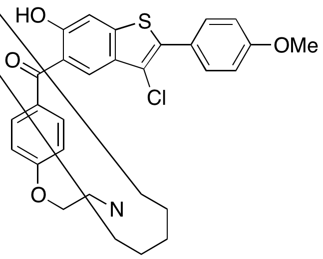 (3-Chloro-6-hydroxy-2-(4-methoxyphenyl)benzo[b]thiophen-5-yl)(4-(2-(piperidin-1-yl)ethoxy)phenyl)methanone