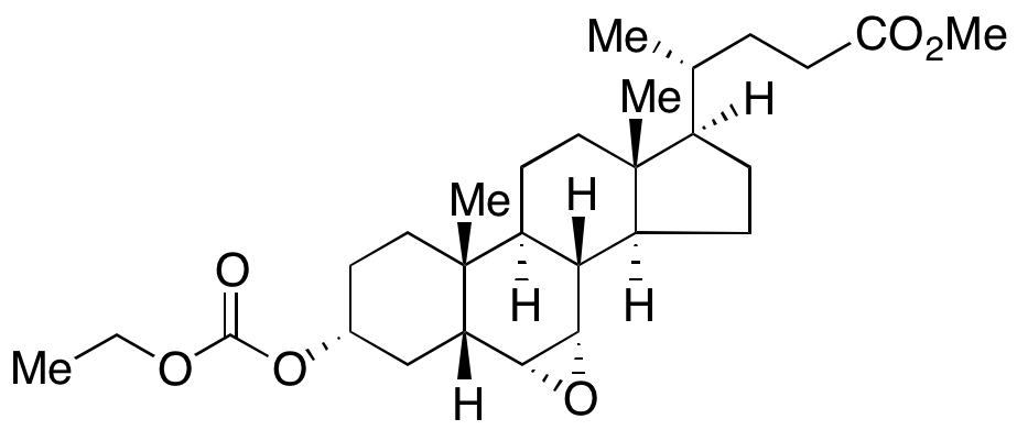 (3α,5β,6α,7α)-6,7-Epoxy-3-[(ethoxycarbonyl)oxy]cholan-24-oic Acid Methyl Ester