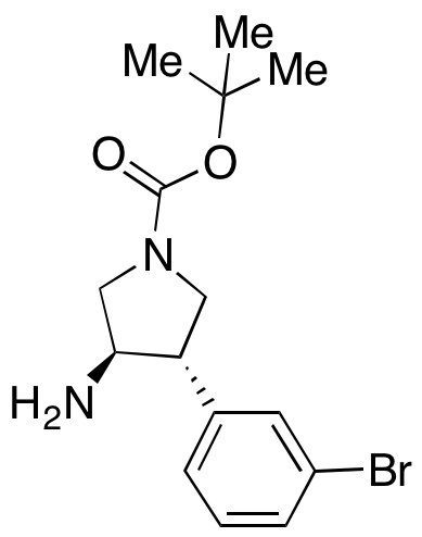 (3R,4S)-tert-Butyl 3-Amino-4-(3-bromophenyl)pyrrolidine-1-carboxylate