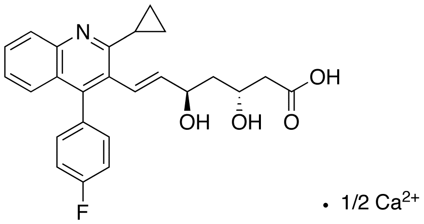 (3R,5R,6E)-7-[2-Cyclopropyl-4-(4-fluorophenyl)-3-quinolinyl]-3,5-dihydroxy-6-heptenoic Acid Calcium Salt