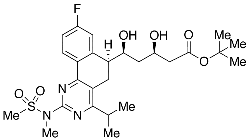 (3R,5S)-5-[(S)-8-Fluoro-4-isopropyl-2-(N-methylmethylsulfonamido)-5,6-dihydrobenzo[h]quinazolin-6-yl]-3,5-dihydroxypentanoic Acid tert-Butyl Ester