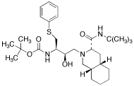 [3S-(3R,4aR,8aR,2’S,3’S)]-2-[3’-N-t-Boc-amino-2’-hydroxy-4’-(phenyl)thio]butyldecahydroisoquinoline-3-N-t-butylcarboxamide