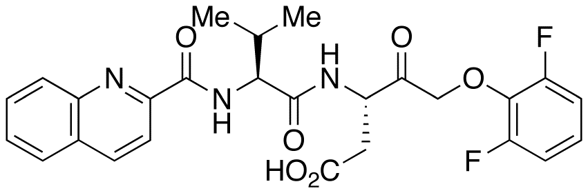 (3S)-5-(2,6-Difluorophenoxy)-3-[[(2S)-3-methyl-1-oxo-2-[(2-quinolinylcarbonyl)amino]butyl]amino]-4-oxo-pentanoic Acid