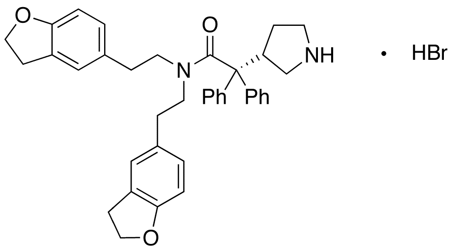 (3S)-N,N-Bis[2-(2,3-dihydro-5-benzofuranyl)ethyl]-α-α-diphenyl-3-pyrrolidineacetamide Hydrobromide