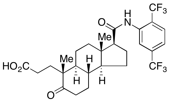 (3S,3aS,5aS,6R,9aS,9bS)-3-[[[2,5-Bis(trifluoromethyl)phenyl]amino]carbonyl]dodecahydro-3a,6-dimethyl-7-oxo-1H-benz[e]indene-6-propanoic Acid