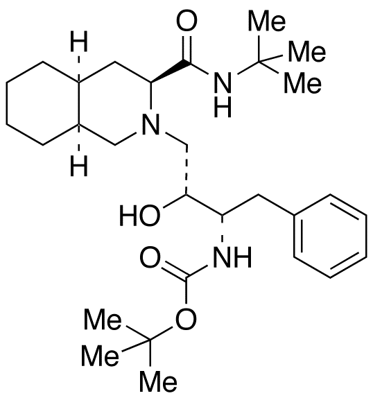 (3S,4aS,8aS)-2-[(2R,3S)-3-tert-Butyloxycarbonylamino-2-hydroxy-4-phenylbutyl]-N-(1,1-dimethylethyl)decahydro-3-isoquinolinecarboxamide