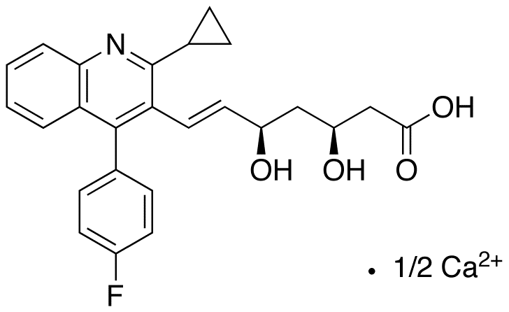(3S,5R,6E)-7-[2-Cyclopropyl-4-(4-fluorophenyl)-3-quinolinyl]-3,5-dihydroxy-6-heptenoic Acid Calcium Salt
