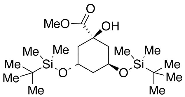 (3S,5S)-3,5-Bis[[(1,1-dimethylethyl)dimethylsilyl]oxy]-1-hydroxy-cyclohexanecarboxylic Acid Methyl Ester