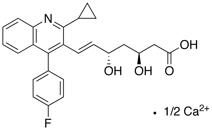 (3S,5S,6E)-7-[2-Cyclopropyl-4-(4-fluorophenyl)-3-quinolinyl]-3,5-dihydroxy-6-heptenoic Acid Calcium Salt