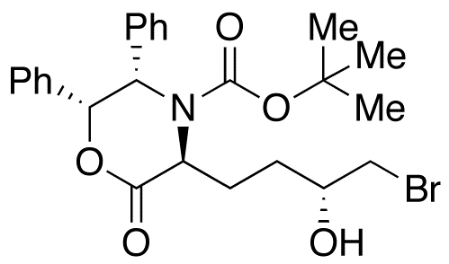 (3S,5S,6R)-3-[(3R)-4-Bromo-3-hydroxybutyl]-2-oxo-5,6-diphenyl-4-morpholinecarboxylic Acid tert-Butyl Ester