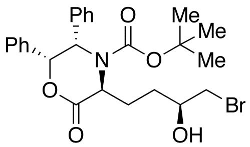 (3S,5S,6R)-3-[(3S)-4-Bromo-3-hydroxybutyl]-2-oxo-5,6-diphenyl-4-morpholinecarboxylic Acid tert-Butyl Ester
