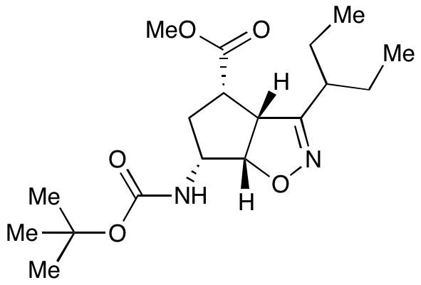 (3aR,4S,6R,6aS)-6-(N-Boc-amino)-3-(1-ethylpropyl)-3a,5,6,6a-tetrahydro-4H-cyclopent[d]isoxazole-4-carboxylic Acid Methyl Ester