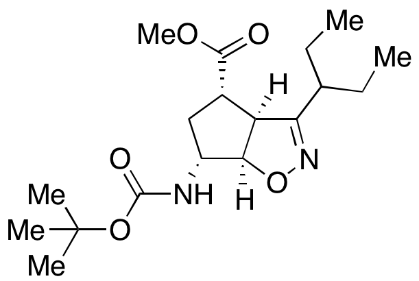 (3aS,4S,6R,6aR)-6-(N-Boc-amino)-3-(1-ethylpropyl)-3a,5,6,6a-tetrahydro-4H-cyclopent[d]isoxazole-4-carboxylic Acid Methyl Ester