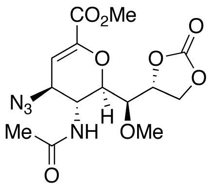 (4S,5R,6R,7S,8R)-5-(Acetylamino)-2,6-anhydro-4-azido-3,4,5-trideoxy-7-O-methyl-D-glycero-D-galacto-non-2-enonic Acid Methyl Ester Cyclic 8,9-Carbonate