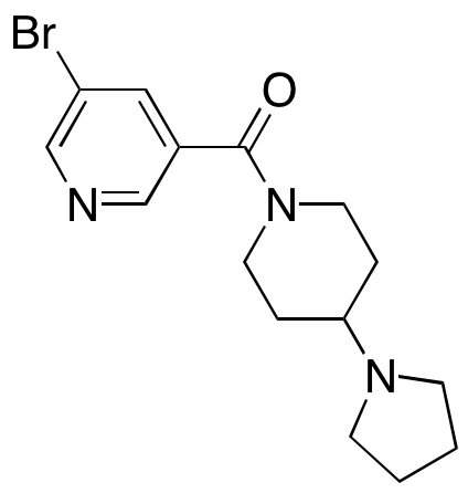 (5-Bromopyridin-3-yl)(4-(pyrrolidin-1-yl)piperidin-1-yl)methanone