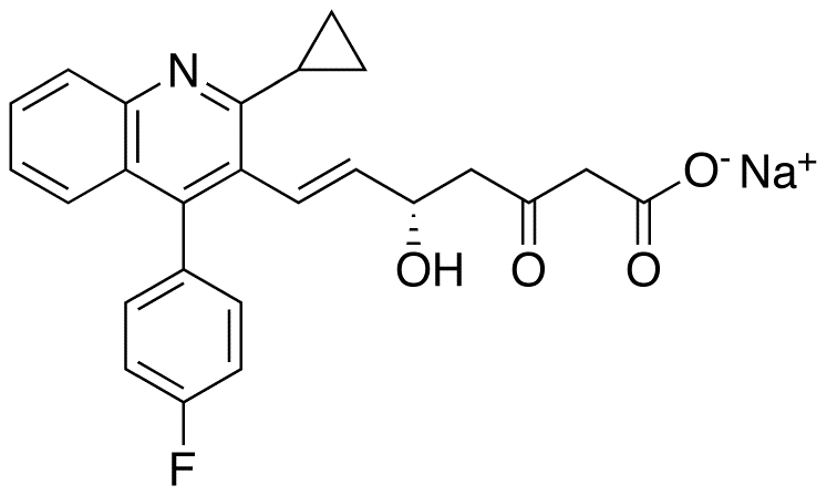 (5S,6E)-7-[2-Cyclopropyl-4-(4-fluorophenyl)-3-quinolinyl]-5-hydroxy-3-oxo-6-heptenoic Acid Sodium Salt