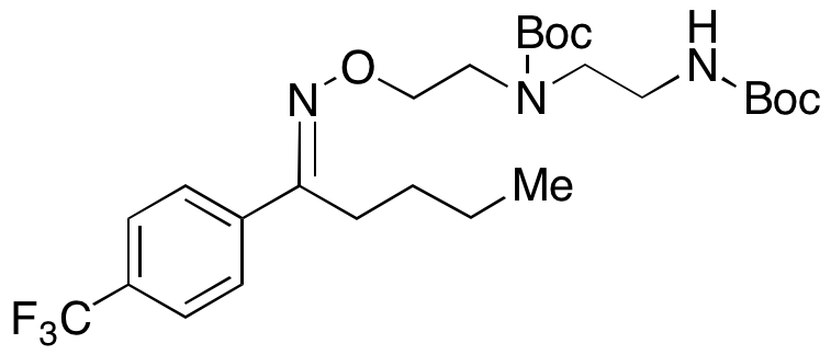 (E)-(2-((tert-Butoxycarbonyl)amino)ethyl)(2-(((1-(4-(trifluoromethyl)phenyl)pentylidene)amino)oxy)ethyl)carbamic Acid tert-Butyl Ester